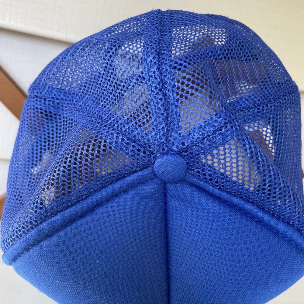 Otto Blue Angels Snapback Mesh Trucker Hat Cap US Airshow Jets Blue Gold Vintage